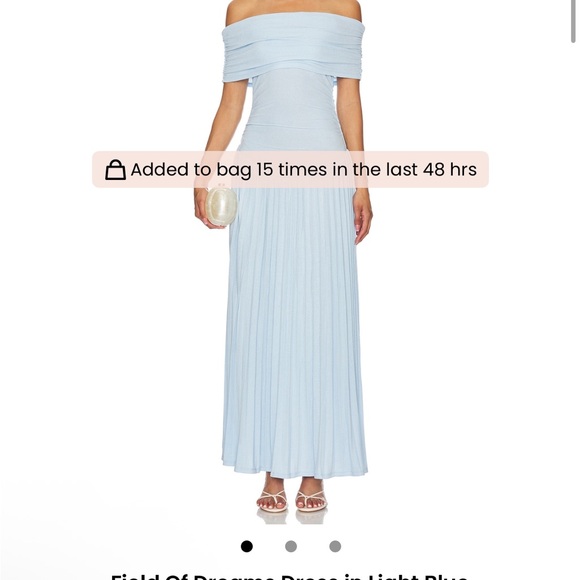 Lioness Strapless Light Blue Dress - Picture 1 of 5